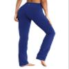 BUBBLELIME 29"/31"/33"/35" 4 Styles Women's Slim Fit Yoga Pants Tummy Control - Slim Fit_Navy S_35" Inseam view 1
