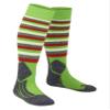 FALKE Unisex Kids SK2 Intermediate Stripes Ski Socks, Medium Cushion, Patterned, Breathable Quick Dry, Merino Wool, Green (Vivid Green 7231), 13-3.5, 1 Pair view 4