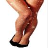 MengPa Women's Fishnets Sparkly Tights High Waist Rhinestone Stockings Party Thigh High Pantyhose (Small Hole-Nude) US2466K view 1