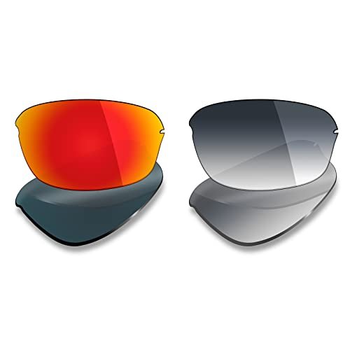 Mryok 2 Pair Polarized Replacement Lenses for Oakley Half Wire 2.0 Sunglass - Options