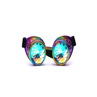 FOCUSSEXY Fashion Kaleidoscope Goggles Rave Party Sunglasses Diffracted Lens