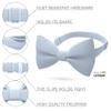 Bow Tie House Boys Classic Pre-Tied Bow Tie Formal Solid Tuxedo (Medium, Pastel Blue) view 2