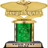 Pickleball Trophies, Customized Pickleball Personalized Green Trophy, Great Pickleball Awards