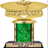 Pickleball Trophies, Customized Pickleball Personalized Green Trophy, Great Pickleball Awards