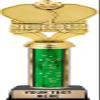 Pickleball Trophies, Customized Pickleball Personalized Green Trophy, Great Pickleball Awards view 1