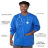 Landau ProFlex Tailored Fit Stretch 3-Pocket Warm-Up Scrub Jacket for Men 3170 view 2