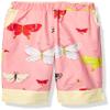 MUNKI MUNKI Girls' Toddler Woven Capri Pant Contrasting Trim, Pink Butterflies, 2T/3T view 1