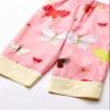 MUNKI MUNKI Girls' Toddler Woven Capri Pant Contrasting Trim, Pink Butterflies, 2T/3T view 3