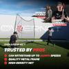 PowerNet Portable Sports Rebounder - Basketball, Volleyball, Soccer, Baseball, Softball and Lacrosse, Backyard & Garage Backstop, Indoor Outdoor Safety Net for Protection (16 x 10 FT, Black) view 2
