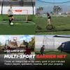 PowerNet Portable Sports Rebounder - Basketball, Volleyball, Soccer, Baseball, Softball and Lacrosse, Backyard & Garage Backstop, Indoor Outdoor Safety Net for Protection (16 x 10 FT, Black) view 4