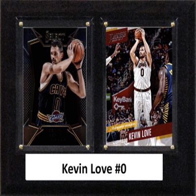C&I Collectables NBA Cleveland Cavaliers Mens 68LOVENBA 6"x8" Kevin Love Cleveland Cavaliers Two Card Plaque, Brown, N/A