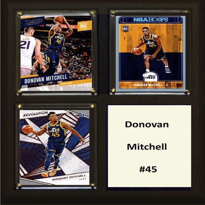 C&I Collectables NBA Utah Jazz Mens 810DONMITCHELLNBA 6"x8" Donovan Mitchell Utah Jazz Two Card Plaque, Brown, N/A
