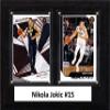 C&I Collectables NBA Denver Nuggets Mens 68JOKICNBA 6"x8" Nikola Jokic Denver Nuggets Two Card Plaque, Brown, N/A view 1