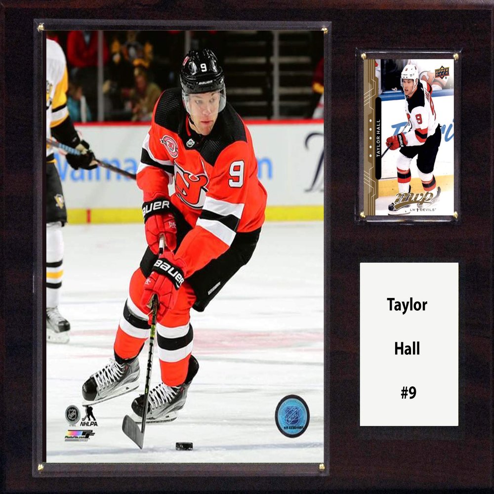 C&I Collectables NHL New Jersey Devils Mens 1215HALLNJNHL 12"x15" Taylor Hall New Jersey Devils Player Plaque, Brown, N/A