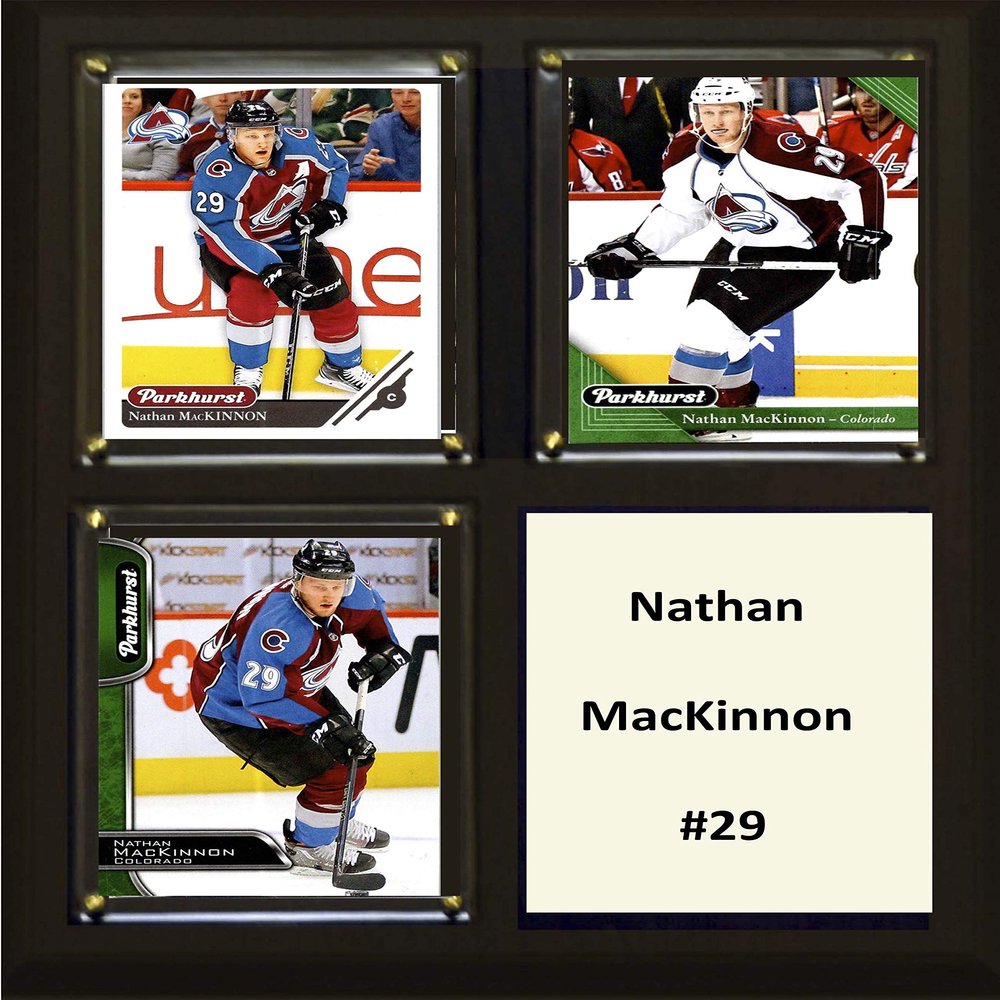 C&I Collectables NHL Colorado Avalanche Mens 810MACKINNONNHL 6"x8" Nathan MacKinnon Colorado Avalanche Two Card Plaque, Brown, N/A