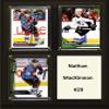 C&I Collectables NHL Colorado Avalanche Mens 810MACKINNONNHL 6"x8" Nathan MacKinnon Colorado Avalanche Two Card Plaque, Brown, N/A view 1