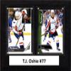 C&I Collectables NHL Washington Capitals Mens 68OSHIENHL 6"x8" T.J. Oshie Washington Capitals Two Card Plaque, Brown, N/A view 1