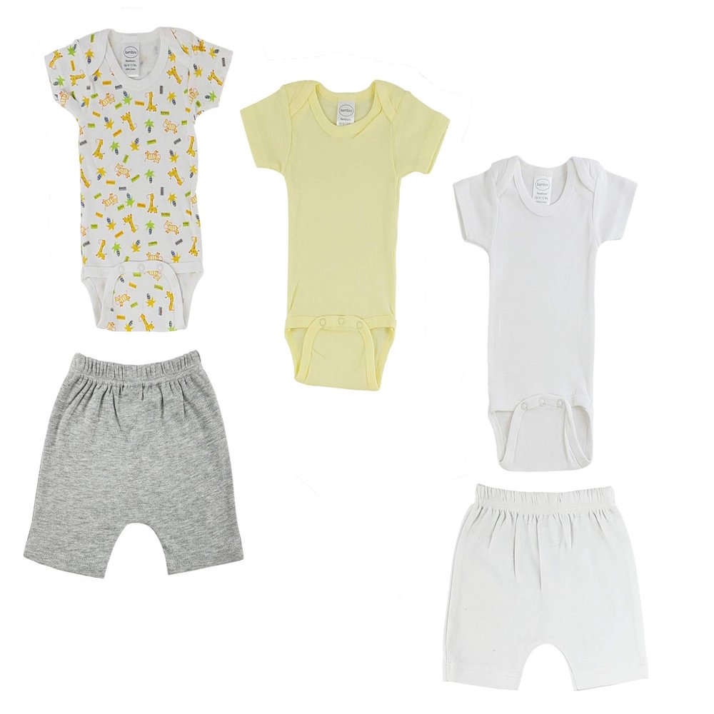 bambini Infant Onezies and Shorts - Newborn