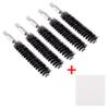 BOOSTEADY 5 Pcs Nylon Bristle Bore Gun Cleaning Brush for Pistol, 50 Professional Square Patches, .260/6.5MM, .17, .22, .357/9MM, .40, .45, .30/7.62MM Caliber view 2