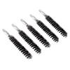 BOOSTEADY 5 Pcs Nylon Bristle Bore Gun Cleaning Brush for Pistol, 50 Professional Square Patches, .260/6.5MM, .17, .22, .357/9MM, .40, .45, .30 Caliber