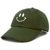 DALIX Smile Baseball Cap Smiling Face Happy Dad Hat Men Women Teens in Olive view 4