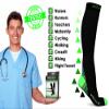Physix Gear Compression Socks - Best Men & Womens Compression Socks for Circulation, Running, Nurses, Athletic Use Sock Compression, Blood Pressure Socks, Calcetines de Compresion, Black/Green, XXL view 4