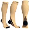 Physix Gear Compression Socks - Best Men & Womens Compression Socks for Circulation, Running, Nurses, Athletic Use Sock Compression, Blood Pressure Socks, Calcetines de Compresion, Nude/Beige, XXL view 1