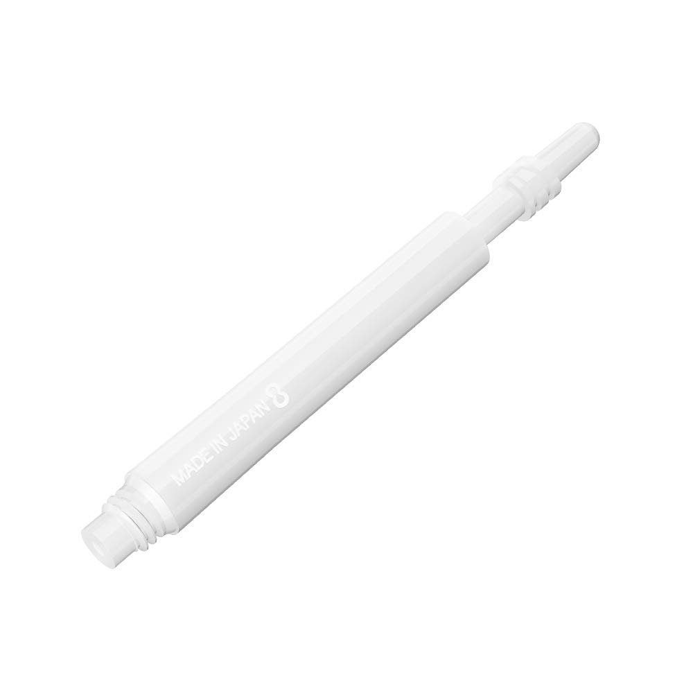 8 Flight Regular-Spin White Medium 33mm Pack of 3 Shafts