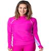 Tuga Women's Snorkel Hooded Top, UPF 50+, Made in USA, Fuchsia/Lavender, Medium view 2