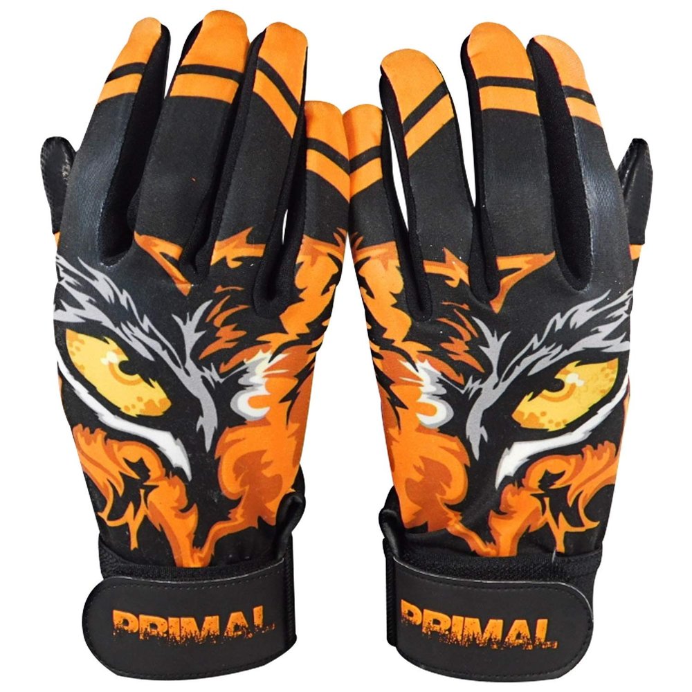 Primal Baseball Eye of The Tiger Baseball Batting Gloves Extra-Large