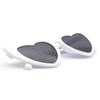 JUSLINK Heart Shaped Sunglasses for Women,Vintage Cat Eye Mod Style Retro Kurt Cobain Glasses (White) view 4