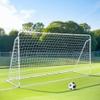 HomGarden 12'x6' Soccer Goal, Portable Football Net with Frame, Backyard Training & Outdoor Practice Goals for Adults & Kids, Easy Setup Tournament Equipment view 1