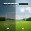 HomGarden 12'x6' Soccer Goal, Portable Football Net with Frame, Backyard Training & Outdoor Practice Goals for Adults & Kids, Easy Setup Tournament Equipment view 4