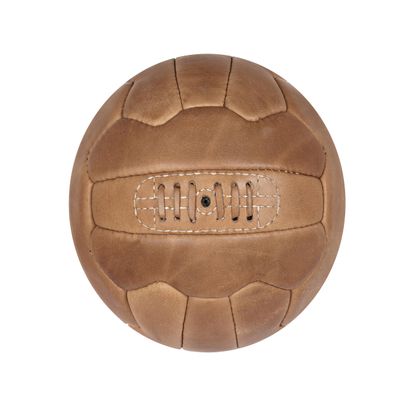 FNine Sports Antique Leather Balls, Vintage Balls Hand Made, (Football Light Brown)
