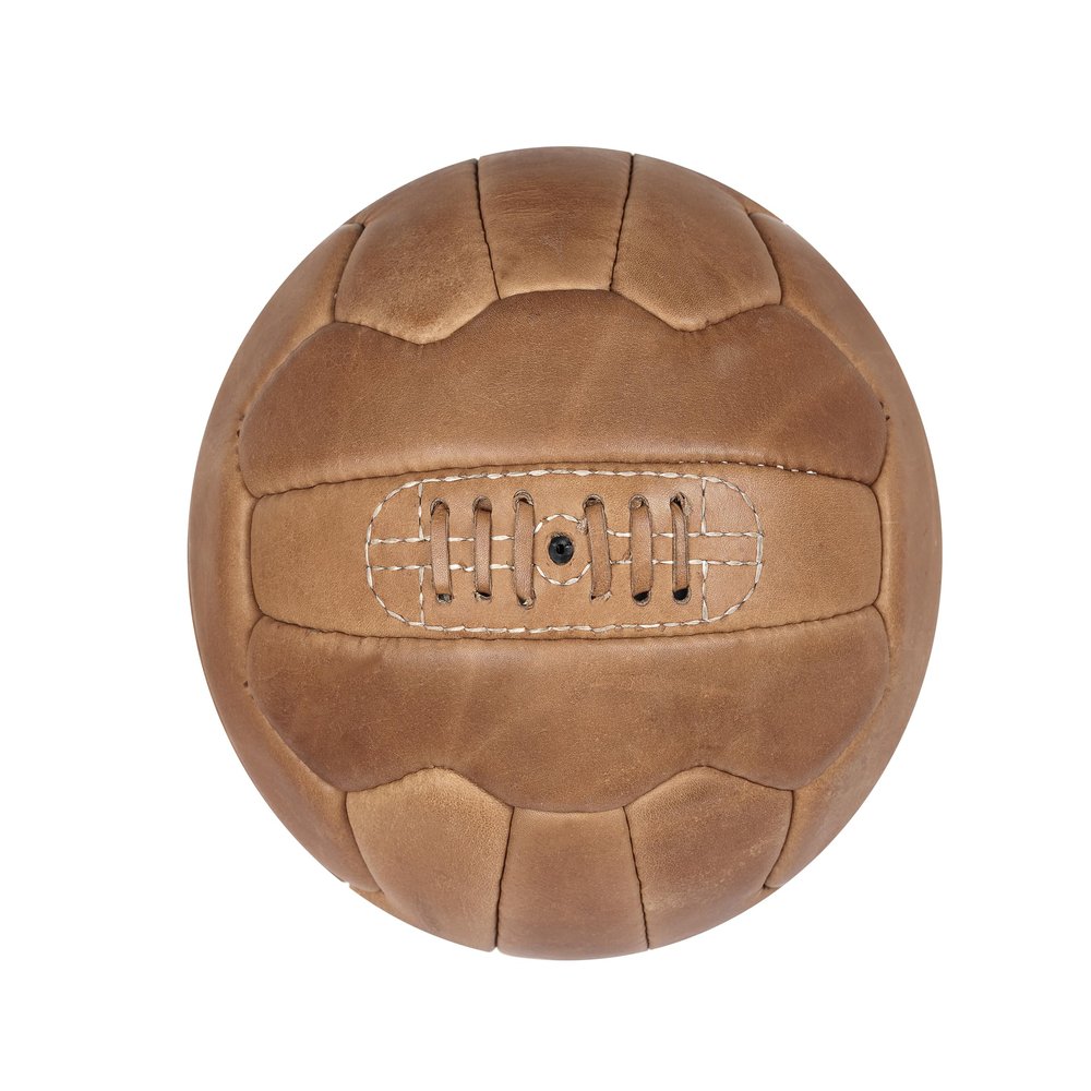 FNine Sports Antique Leather Balls, Vintage Balls Hand Made, (Football Light Brown)