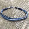 Rumi Sumaq Ankle Bracelet Unisex Anklet with Hematite Stone for Men and Women - Handmade Woven Knot Surfer Beach Jewelry view 2