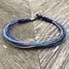 Rumi Sumaq Ankle Bracelet Unisex Anklet with Hematite Stone for Men and Women - Handmade Woven Knot Surfer Beach Jewelry view 4