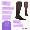 MeMoi Essential Sheer Nylon Tights for Girls, Ultra Soft and Lightweight Opaque Girls Tights - Sizes A-12, Black, 6-8 view 3