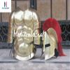 MedievaleCraft Halloween Roman Costume Muscle Armor Cuirass Jacket 300 Spartan Helmet view 1