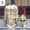 MedievaleCraft Halloween Roman Costume Muscle Armor Cuirass Jacket 300 Spartan Helmet view 2