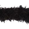 ZUCKER Chandelle Feather Boa with Lurex  Heavy Boas 6 Ft- Christmas Decorations - Vibrant Holiday Home Decor - Costume Cosplay Accessory, Halloween Party, Carnival - Black/Gold view 3