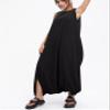 ellazhu Women's Summer Black Harem Jumpsuit Maxi Romper Playsuit GY1791 view 2