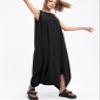 ellazhu Women's Summer Black Harem Jumpsuit Maxi Romper Playsuit GY1791 view 3