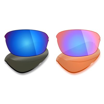 Mryok 2 Pair Polarized Replacement Lenses for Oakley Half Wire 2.0 Sunglass - Options