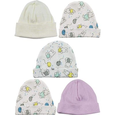 bambini Girls Baby Cap (Pack of 5)