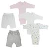 bambini Infant Girls Long Sleeve Onezies and Pants White/Grey view 1