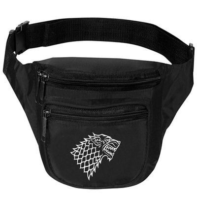 ALLNTRENDS Adult Waist Pack Stark Trendy Travel Pack Cool Bag Fanny Packs (Black)