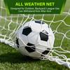 JungleA Portable Soccer Goals Set for Backyard for Kids Adults, 12x6 FT Outdoor Large Football Goal Set for Soccer Competition, Training, Game, with Net, Steel Post, Ground Stakes, Carrying Bag view 2