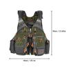 Fly Fishing Vest, Fishing Safety Life Jacket for Swimming Sailing Boating Kayak Floating Multifunction Breathable Backpack for Men and Women Vest/Kayak (Red, with Foam) view 2
