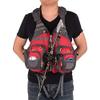 Fly Fishing Vest, Fishing Safety Life Jacket for Swimming Sailing Boating Kayak Floating Multifunction Breathable Backpack for Men and Women Vest/Kayak (Red, with Foam) view 3